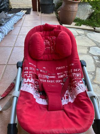 Hamaca bebé roja plegable