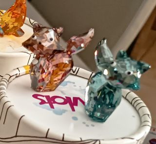 2 Swarovski Lovable Cats