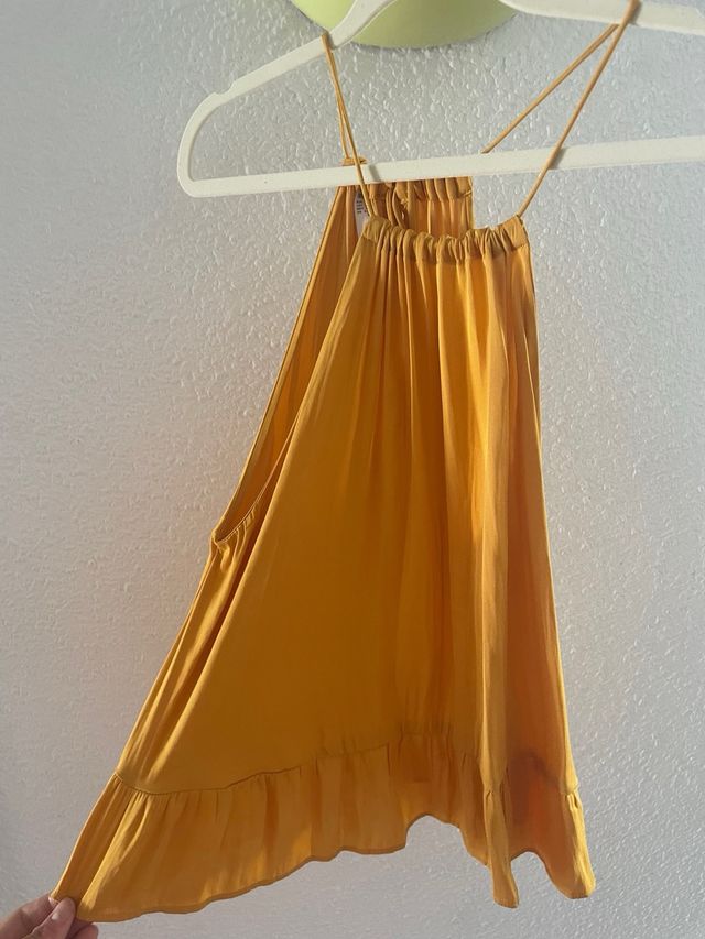 Blusa Mango Amarilla Talle S