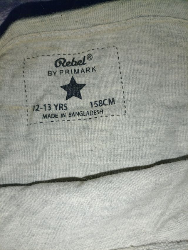 Camiseta Rebel by Primark 12-13 años