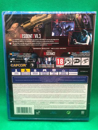 Resident Evil 3 PS4 NUEVO