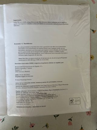 Economía 1.º Bachillerato