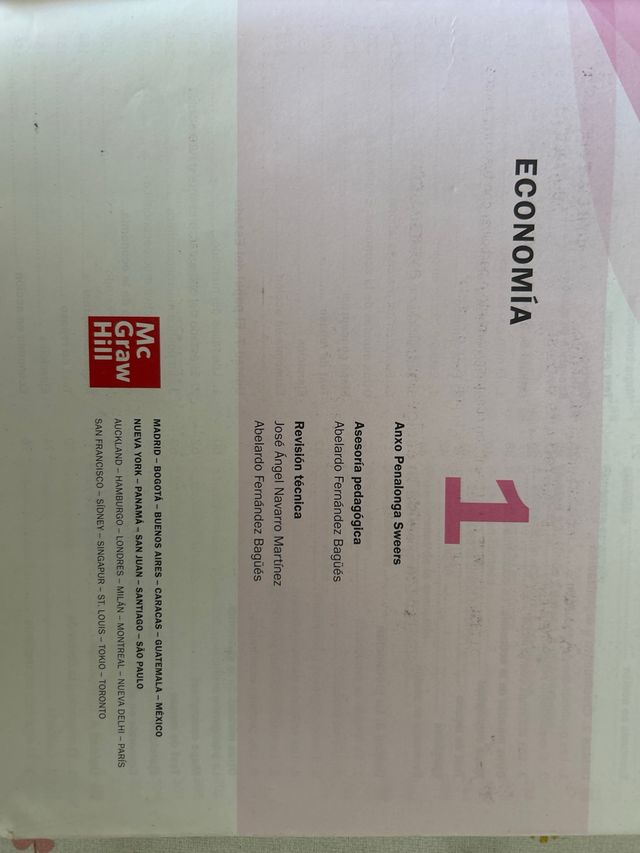 Economía 1.º Bachillerato