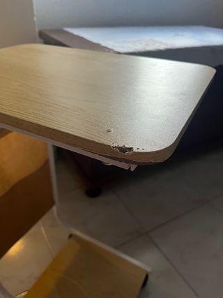 Mesa auxiliar móvil - Madera y metal