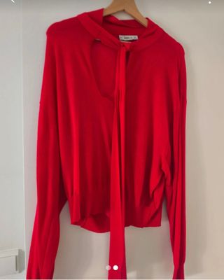 Camisola Zara Vermelha c/ laço