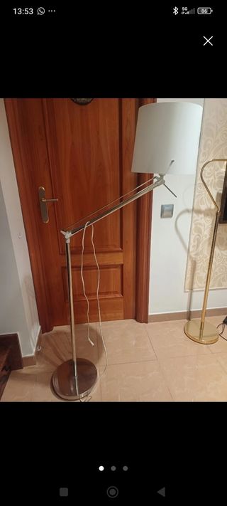 Lámpara pie Ikea - Metal blanco