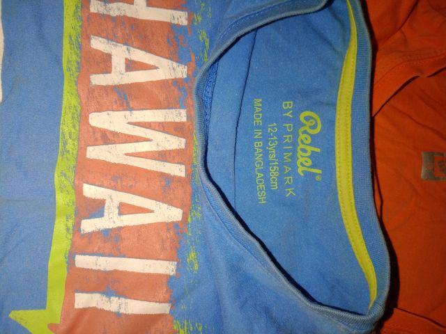 4 Camisetas Niño - Hawaii, Miami, Bali