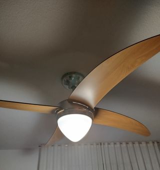 Ventilador techo madera 3 aspas