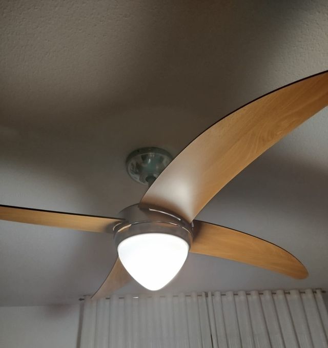 Ventilador techo madera 3 aspas