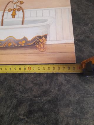 2 Cuadros baño - Decoración vintage