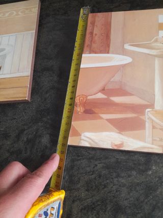 2 Cuadros baño - Decoración vintage