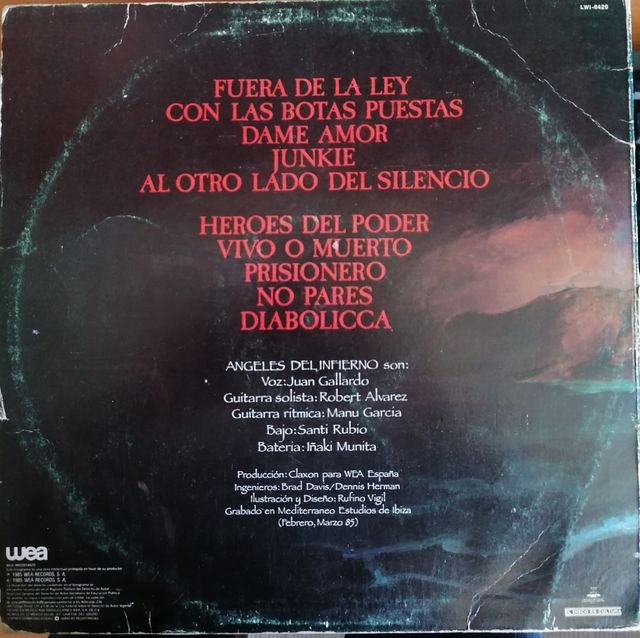 Ángeles del Infierno - Diabólico LP