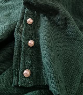 Jersey Stradivarius verde talla S Mujer 
