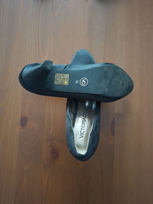 Zapatos Victoria negros tacón 36