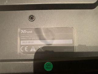 Teclado Trust inhalámbrico Negro