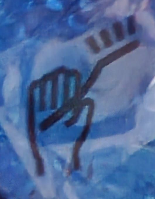 Bolas de cristal azul burbujas. 2 unidades