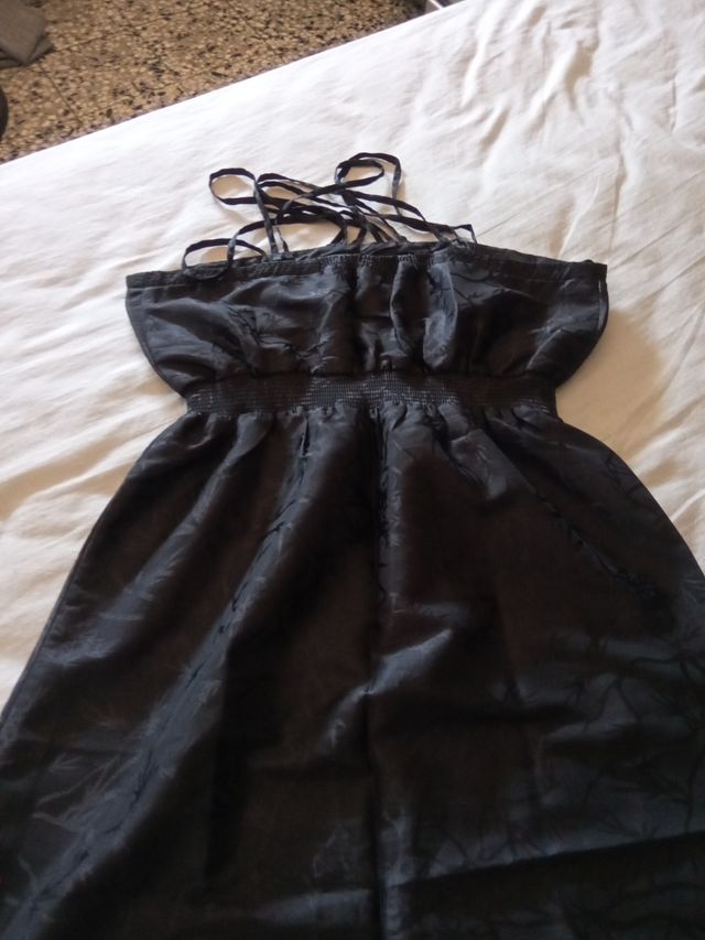 Vestido largo estampado - pájaros