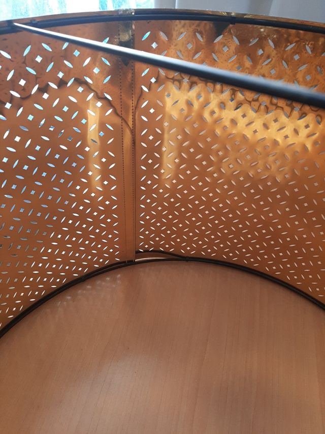 Lámpara techo gris | dorada