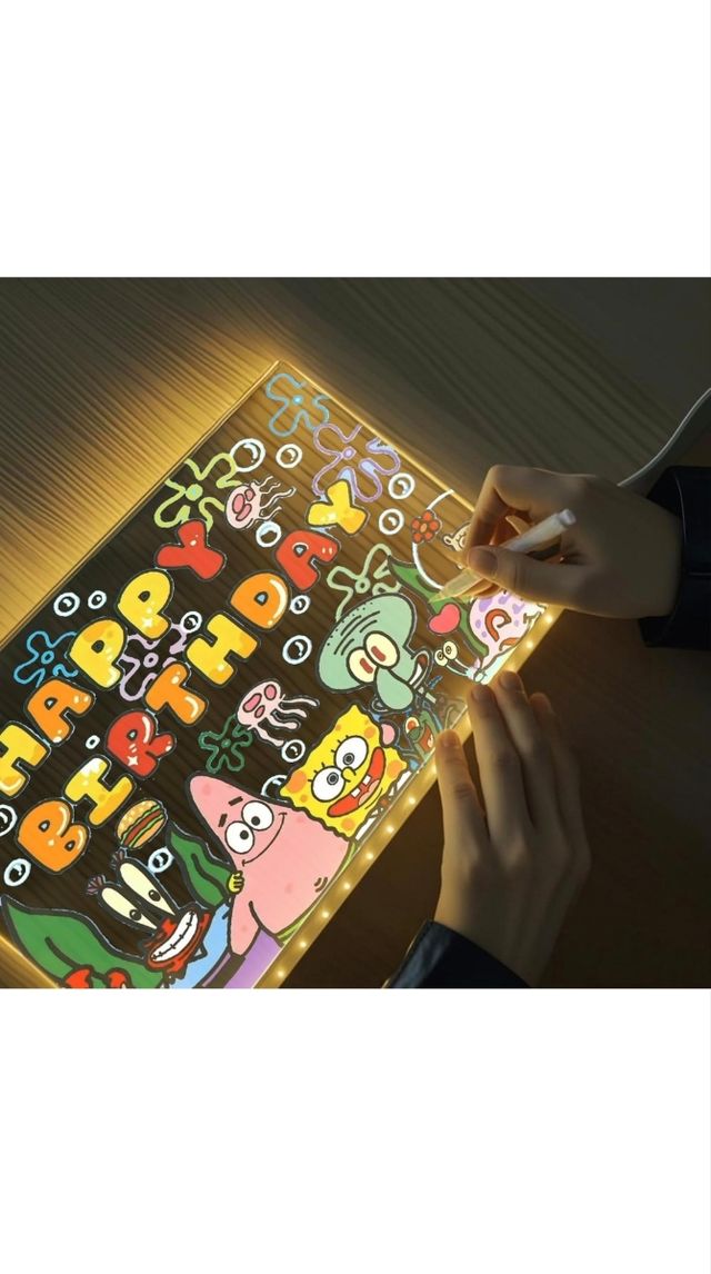 Pizarra LED dibujo luz niños