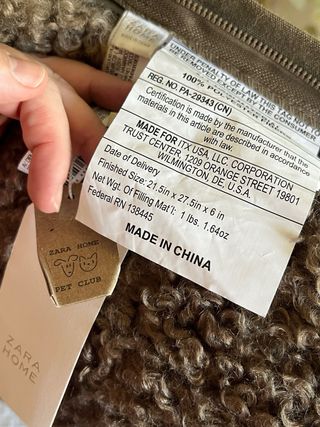 Cojines Zara Home marrón