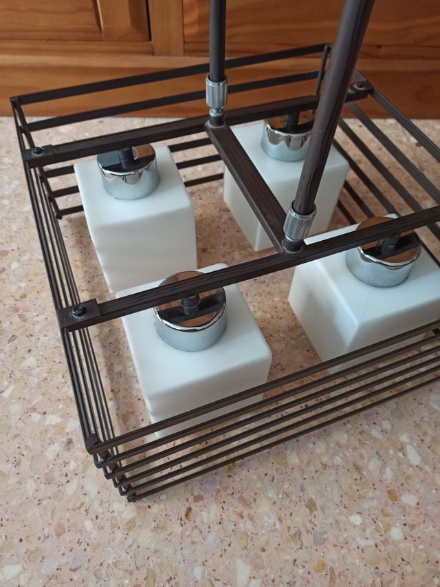 Lámpara 4 luces salón-comedor