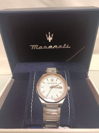 LIQUIDACIÓN Reloj Maserati -  Plata y Blanco