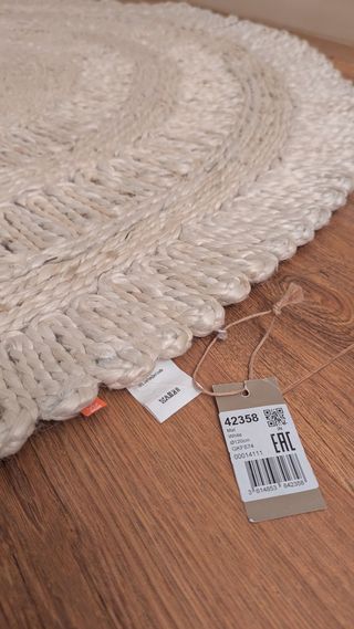 Alfombra yute redonda - beige (120 cm)