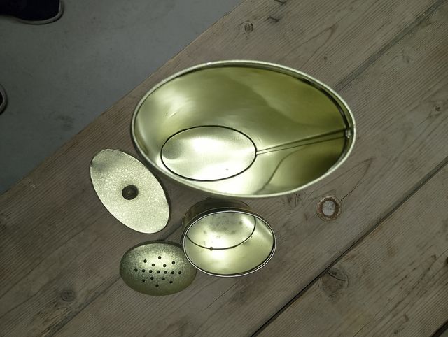 Porta spaghetti con porta formaggio vintage