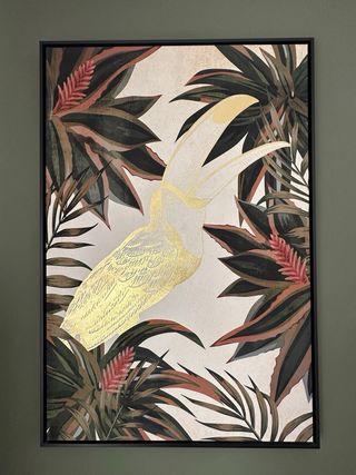 2 Cuadros decorativos - loros y flores