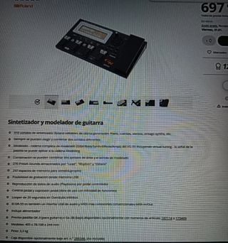 Roland GR-55 Guitar Sintetizador+pastilla