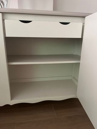 Cómoda aparador madera blanca