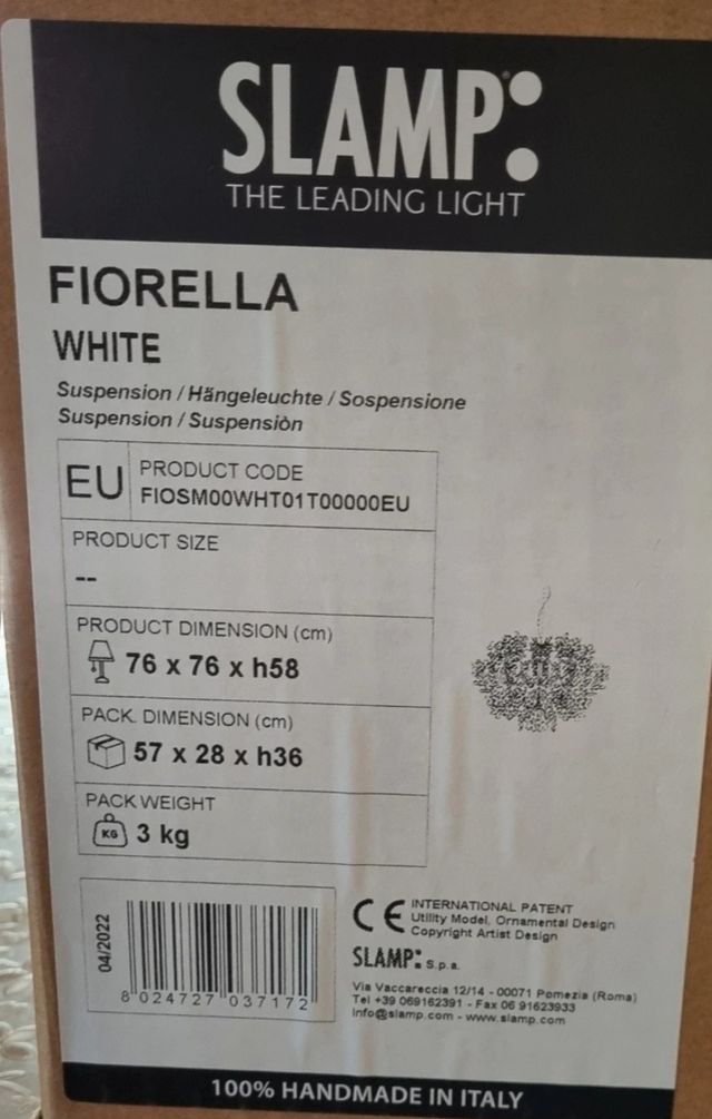 Lampada Slamp mod.Fiorella in cristalflex