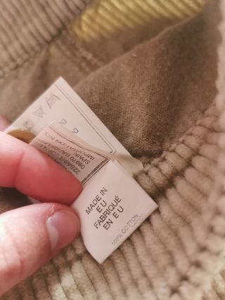 Mini falda pana beige Pepe Jeans