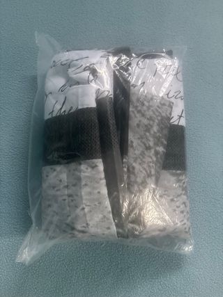 Biancheria letto grigio-bianco, 3pz