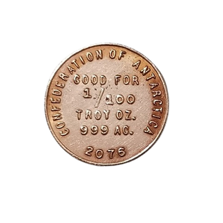 Moneda Antártida 2076 - 1/100 oz