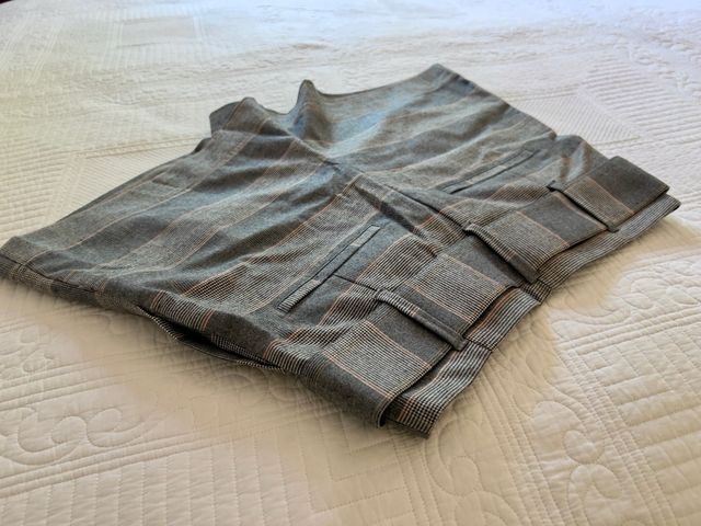 Shorts Zara - Gris a cuadros