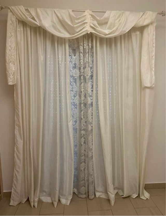 Cortinas blancas - 2 paneles