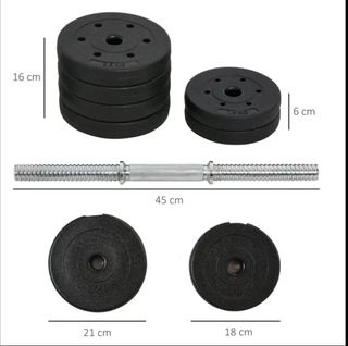 Mancuernas Ajustables HOMCOM 30KG