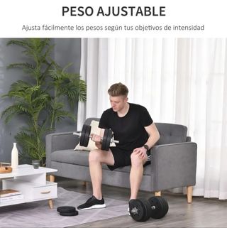 Mancuernas Ajustables HOMCOM 30KG