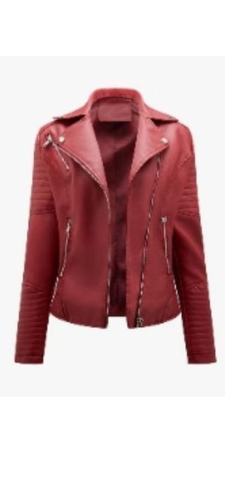 Chaqueta roja polipiel mujer XXL a estrenar