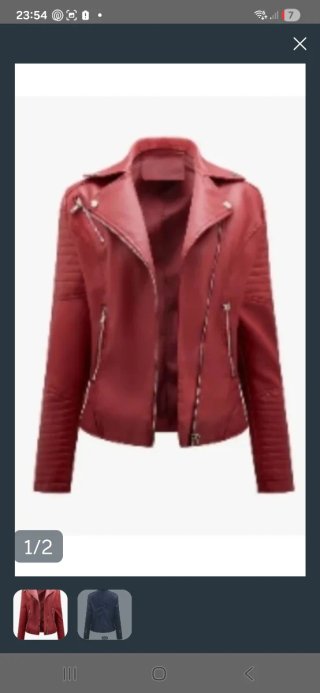 2 Cazadoras roja y azul polipiel mujer XXL nuevas