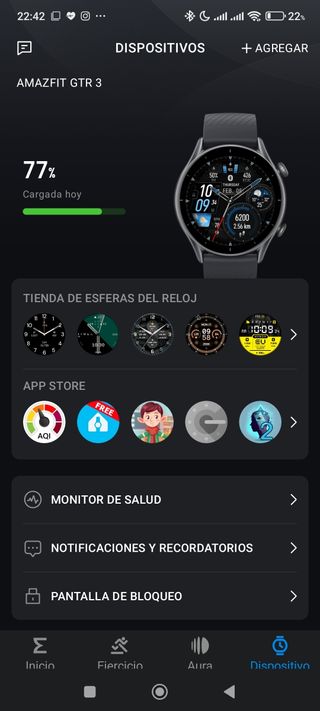 Amazfit smartwatch GTR-3, perfecto estado.