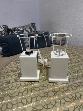 2 Lámparas Zara Home blancas