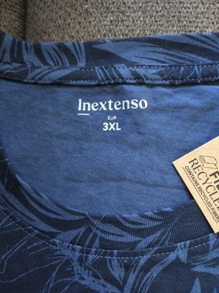 Camiseta azul 3XL - Hombre