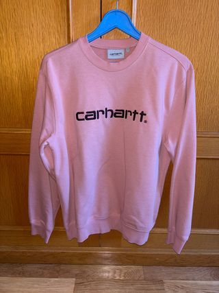 Sudadera Carhartt rosa pastel talla S