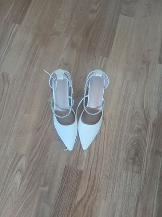 Vestido novia blanco fular de pelo estrenar 