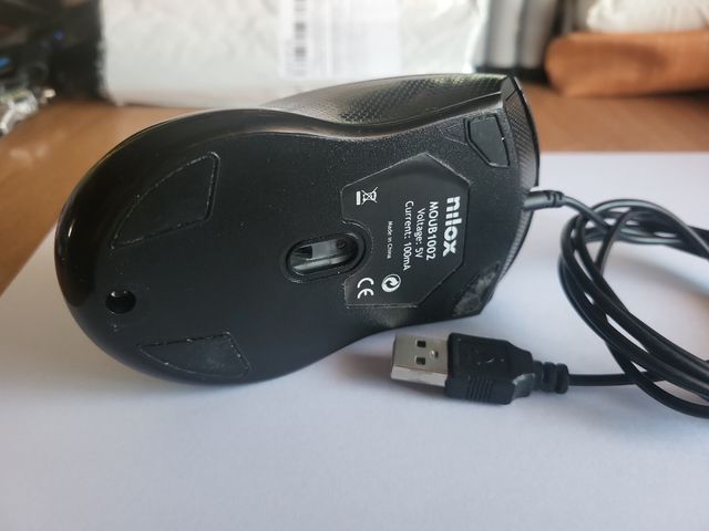 Rato Nilox MOUB1002 - Óptico Preto