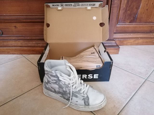 Converse All Star bianche e grigie