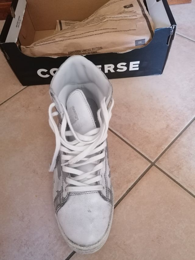 Converse All Star bianche e grigie
