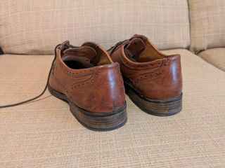 Zapatos Piel Marrón - Talla 41